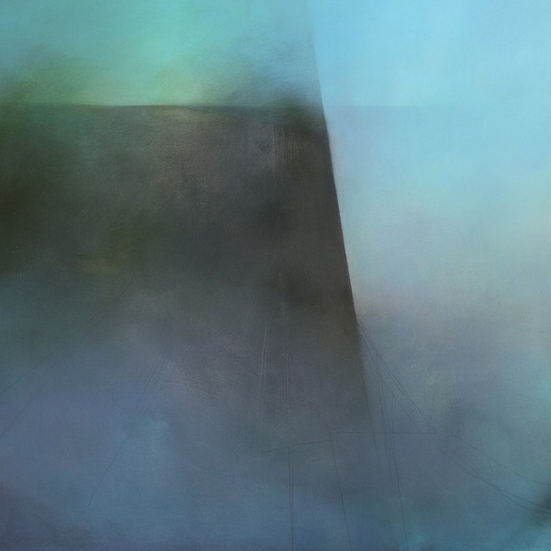 Abstract painting of Yorkshire cliffs